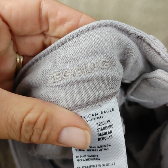 American Eagle Super Stretch Jeggings Lavender 2 - Picture 8 of 10